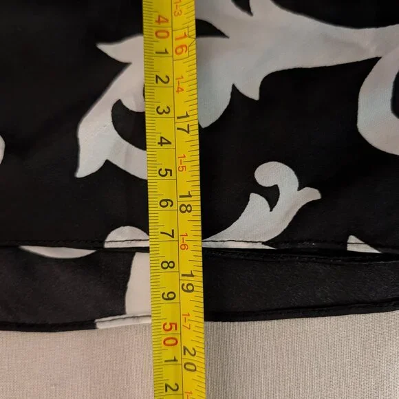 Black White Mixed Print Strapless Tube Top -Mob Wife - Baroque - Size 14 - Picture 6 of 7